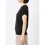 快適機能 無地 フレンチ袖 クルーニット | TAKA-Q WOMEN | 詳細画像7