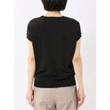 快適機能 無地 フレンチ袖 クルーニット | TAKA-Q WOMEN | 詳細画像8