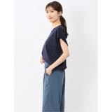 快適機能 無地 フレンチ袖 Vネックニット | TAKA-Q WOMEN | 詳細画像12