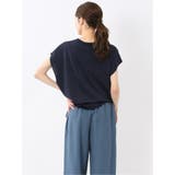 快適機能 無地 フレンチ袖 Vネックニット | TAKA-Q WOMEN | 詳細画像13