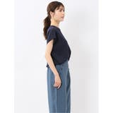 快適機能 無地 フレンチ袖 Vネックニット | TAKA-Q WOMEN | 詳細画像14