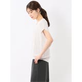 快適機能 無地 フレンチ袖 Vネックニット | TAKA-Q WOMEN | 詳細画像2