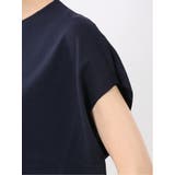 快適機能 無地 フレンチ袖 Vネックニット | TAKA-Q WOMEN | 詳細画像20