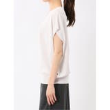 快適機能 無地 フレンチ袖 Vネックニット | TAKA-Q WOMEN | 詳細画像7