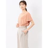 快適機能 無縫製ラグラン フレンチ袖 クルーニット | TAKA-Q WOMEN | 詳細画像12