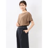 快適機能 無縫製ラグラン フレンチ袖 クルーニット | TAKA-Q WOMEN | 詳細画像22