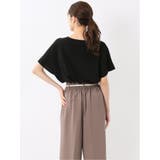 快適機能 無縫製ラグラン フレンチ袖 クルーニット | TAKA-Q WOMEN | 詳細画像3