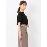 快適機能 無縫製ラグラン フレンチ袖 クルーニット | TAKA-Q WOMEN | 詳細画像4