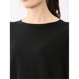 快適機能 無縫製ラグラン フレンチ袖 クルーニット | TAKA-Q WOMEN | 詳細画像9