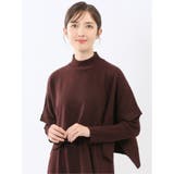 ハンドウォッシャブル ポンチョ&ワンピース ニットアンサンブル | TAKA-Q WOMEN | 詳細画像1