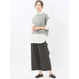 ウォッシャブル 地柄 バックスリット ニットベスト | TAKA-Q WOMEN | 詳細画像5 