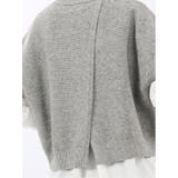 ウォッシャブル 地柄 バックスリット ニットベスト | TAKA-Q WOMEN | 詳細画像9 