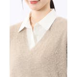 ハンドウォッシャブル フェザー Vネック ニットベスト | TAKA-Q WOMEN | 詳細画像27 