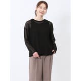 05黒 | メッシュニット&タンクトップ アンサンブル | TAKA-Q WOMEN