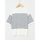 快適機能 ゆるボーダー クルーネック 半袖ニット | TAKA-Q WOMEN | 詳細画像12