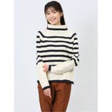 02アイボリー | オフタートル ゆるニットプルオーバー | TAKA-Q WOMEN