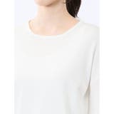 クルーネック フレア袖 ニットプルオーバー | TAKA-Q WOMEN | 詳細画像10