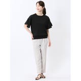 クルーネック フレア袖 ニットプルオーバー | TAKA-Q WOMEN | 詳細画像17