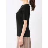 快適機能 ワイドリブ クルーネック 半袖ニット | TAKA-Q WOMEN | 詳細画像19