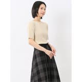 快適機能 ワイドリブ クルーネック 半袖ニット | TAKA-Q WOMEN | 詳細画像28