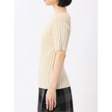 快適機能 ワイドリブ クルーネック 半袖ニット | TAKA-Q WOMEN | 詳細画像31