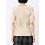 快適機能 ワイドリブ クルーネック 半袖ニット | TAKA-Q WOMEN | 詳細画像32