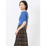 快適機能 ワイドリブ クルーネック 半袖ニット | TAKA-Q WOMEN | 詳細画像38