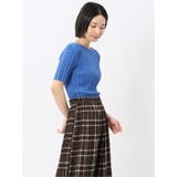 快適機能 ワイドリブ クルーネック 半袖ニット | TAKA-Q WOMEN | 詳細画像40