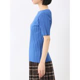 快適機能 ワイドリブ クルーネック 半袖ニット | TAKA-Q WOMEN | 詳細画像43