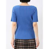快適機能 ワイドリブ クルーネック 半袖ニット | TAKA-Q WOMEN | 詳細画像44