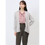 04グレー | ラメシアー カーディガン | TAKA-Q WOMEN