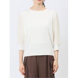 7分袖ジョーゼット リブニットプルオーバー | TAKA-Q WOMEN | 詳細画像15
