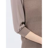 7分袖ジョーゼット リブニットプルオーバー | TAKA-Q WOMEN | 詳細画像48