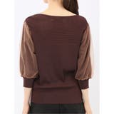 ハンドウォッシャブル 袖チュール ニットプルオーバー | TAKA-Q WOMEN | 詳細画像17 