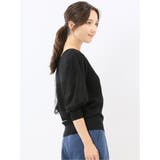 ハンドウォッシャブル 袖チュール ニットプルオーバー | TAKA-Q WOMEN | 詳細画像4 