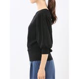 ハンドウォッシャブル 袖チュール ニットプルオーバー | TAKA-Q WOMEN | 詳細画像7 