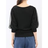 ハンドウォッシャブル 袖チュール ニットプルオーバー | TAKA-Q WOMEN | 詳細画像8 