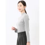 ハンドウォッシャブル ラメリブ ハイネック ニットプルオーバー | TAKA-Q WOMEN | 詳細画像12 