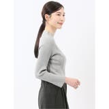ハンドウォッシャブル ラメリブ ハイネック ニットプルオーバー | TAKA-Q WOMEN | 詳細画像14 