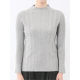 ハンドウォッシャブル ラメリブ ハイネック ニットプルオーバー | TAKA-Q WOMEN | 詳細画像16 