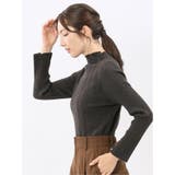 ハンドウォッシャブル ラメリブ ハイネック ニットプルオーバー | TAKA-Q WOMEN | 詳細画像22 