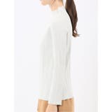 ハンドウォッシャブル ラメリブ ハイネック ニットプルオーバー | TAKA-Q WOMEN | 詳細画像7 