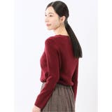 ハンドウォッシャブル ラメリブ Vネック ニットカーディガン | TAKA-Q WOMEN | 詳細画像20 