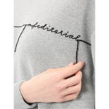 ロゴ刺繍 スエットライク ニットプルオーバー | TAKA-Q WOMEN | 詳細画像10 