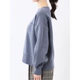 ロゴ刺繍 スエットライク ニットプルオーバー | TAKA-Q WOMEN | 詳細画像36 