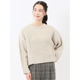 33ベージュ | ウォッシャブル 前後2WAY ニットプルオーバー | TAKA-Q WOMEN