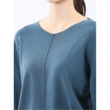 ハンドウォッシャブル センターハギ Vネック ニットプルオーバー | TAKA-Q WOMEN | 詳細画像45 