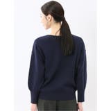ハンドウォッシャブル センターハギ Vネック ニットプルオーバー | TAKA-Q WOMEN | 詳細画像48 