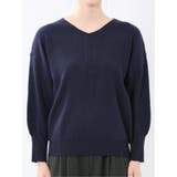 ハンドウォッシャブル センターハギ Vネック ニットプルオーバー | TAKA-Q WOMEN | 詳細画像51 