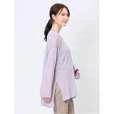 ハンチ/HUNCH 無地 オーバーサイズ シアーニット | TAKA-Q WOMEN | 詳細画像4 
